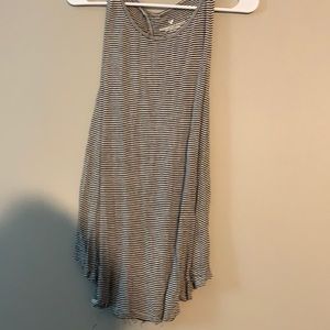 Stripped open back tank top